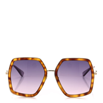 Gucci Acetate Oversize Square Frame GG0106S Sunglasses Tortoise 2 of 8