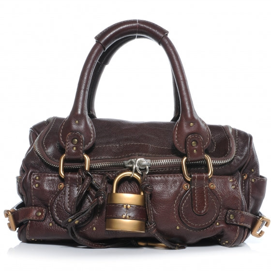 Leather Paddington Satchel Chocolate