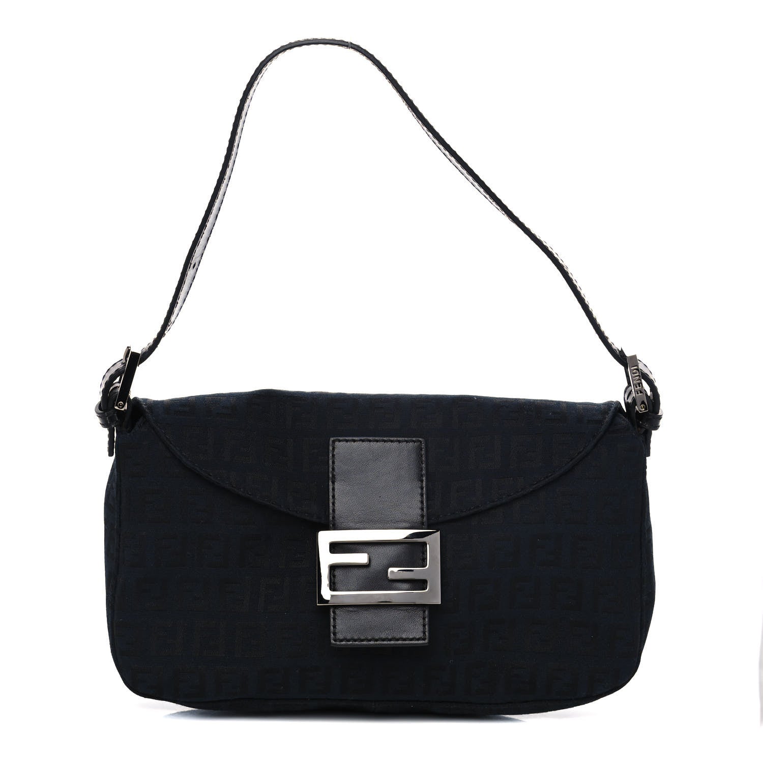 Fendi Zucchino Baguette Black 1 of 12