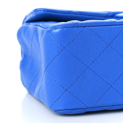 Chanel Lambskin Quilted Mini Rectangular Flap Royal Blue 8 of 10