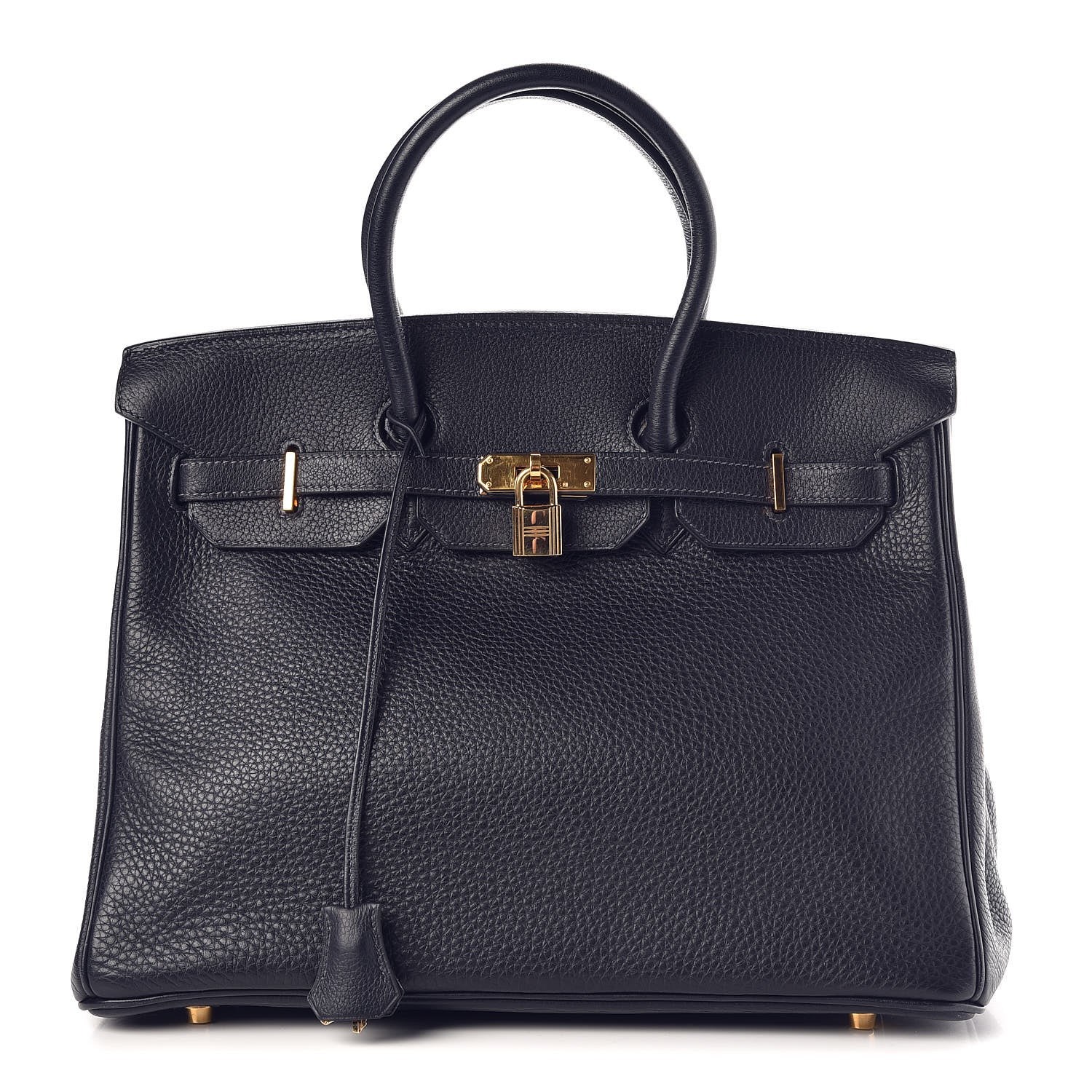 Hermes Taurillon Clemence Birkin 35 Bleu Indigo 1 of 36