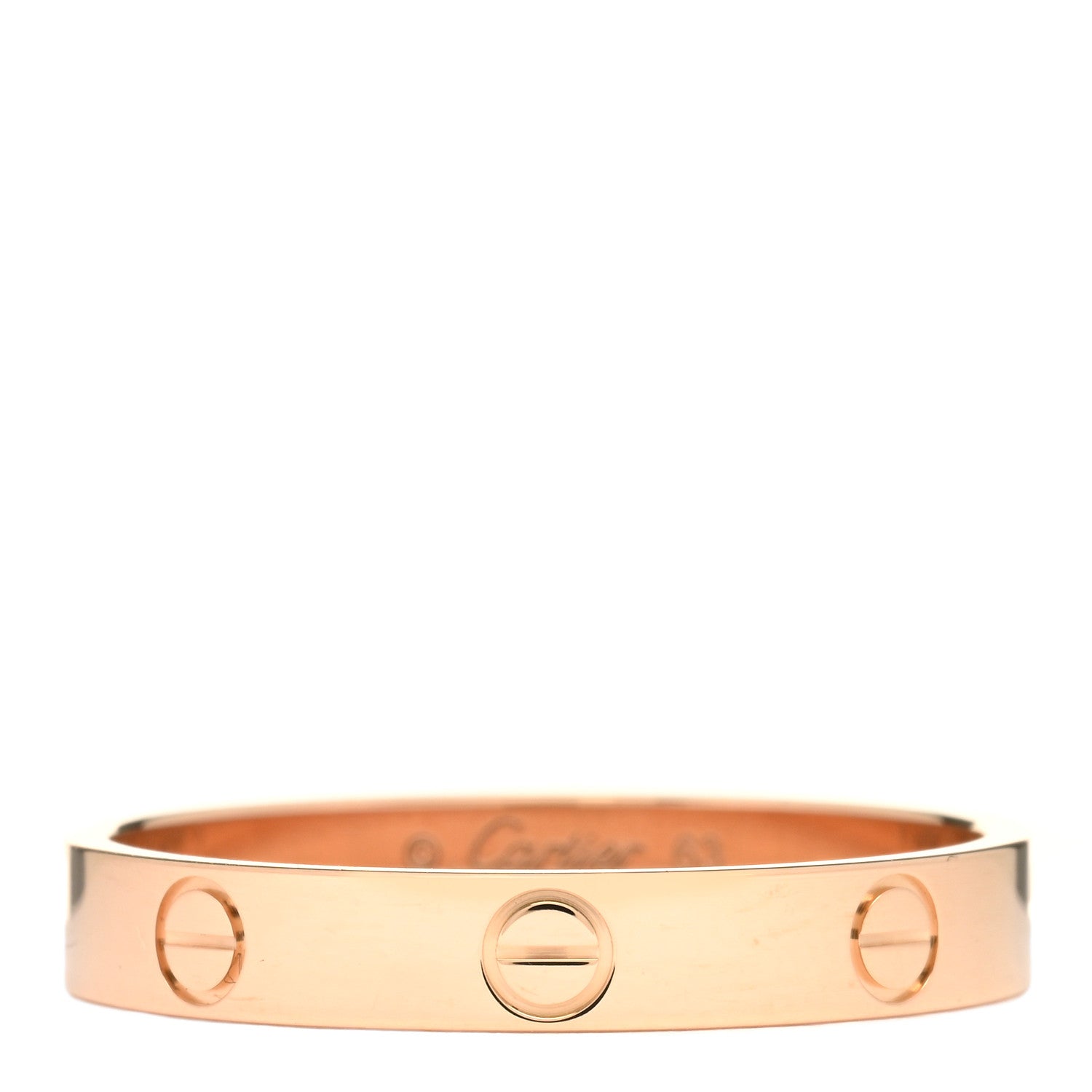 Cartier 18K Pink Gold 3.5mm LOVE Wedding Band Ring 63 10.25 2 of 3
