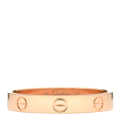 Cartier 18K Pink Gold 3.5mm LOVE Wedding Band Ring 63 10.25 2 of 3