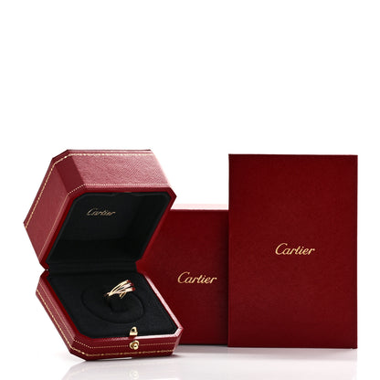 Cartier 18K Pink Yellow White Gold Small Trinity Ring  52 6 5 of 5