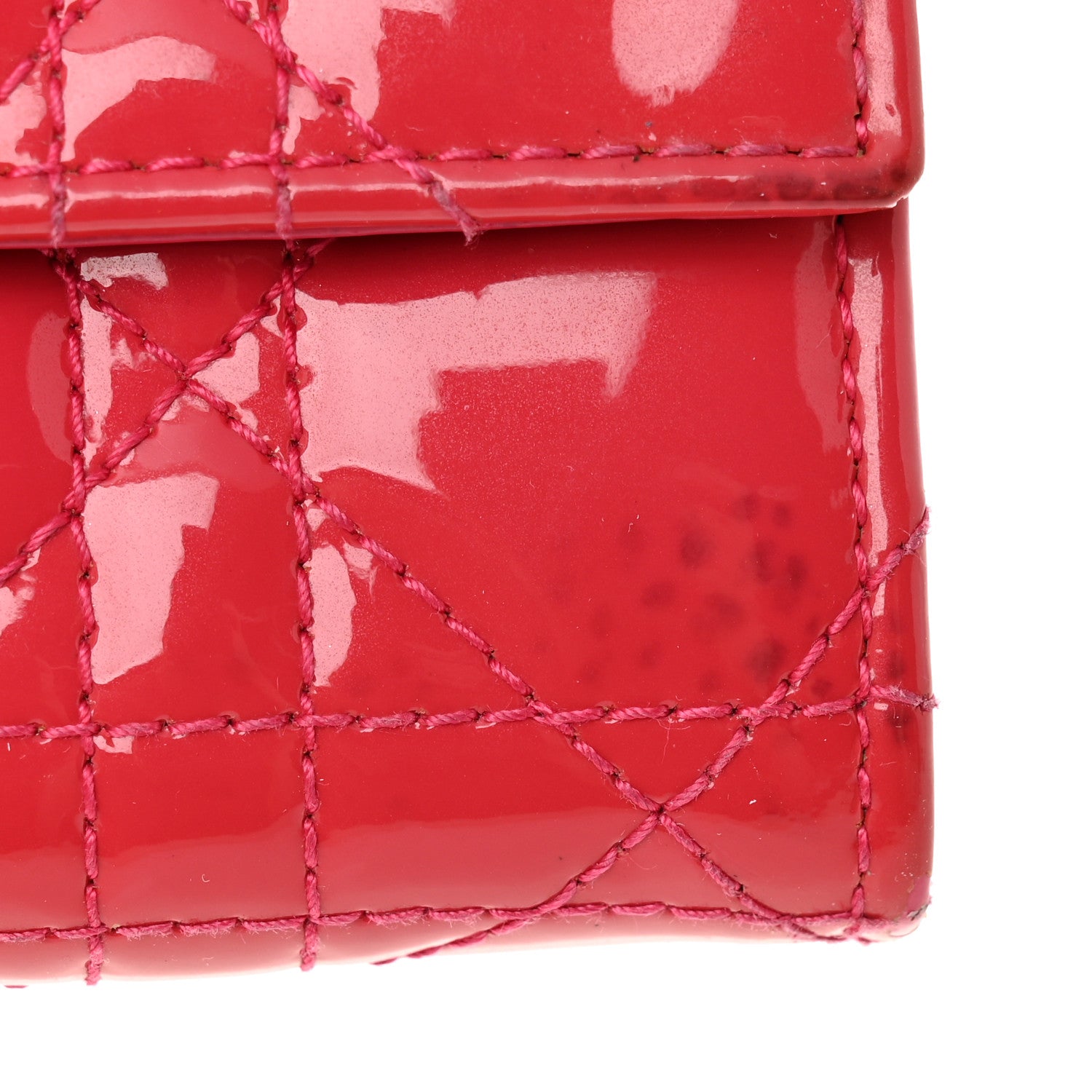 kanako Dior、CHANEL2点おまとめ買い Christian Dior Patent Cannage Miss Dior Chain Wallet Fuchsia