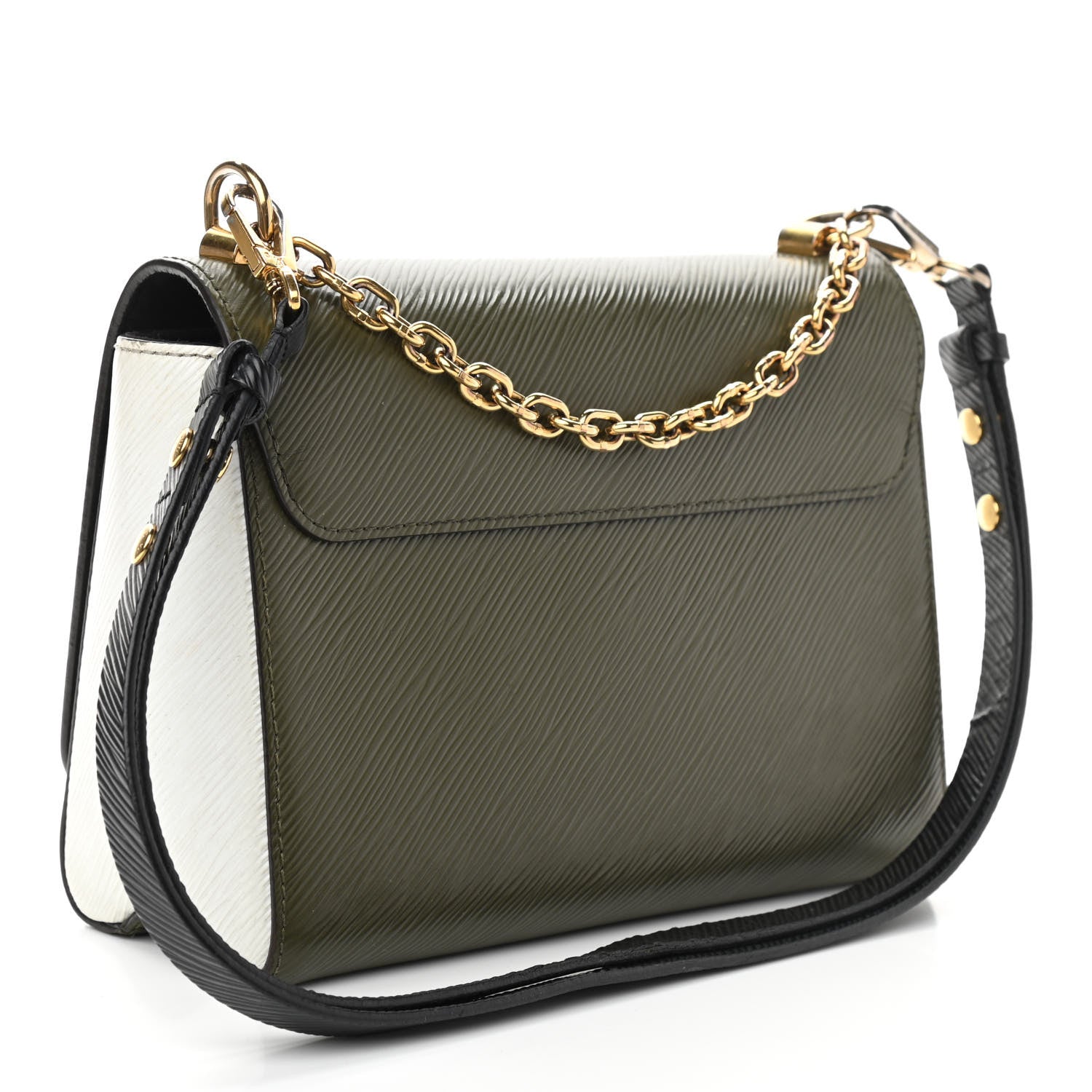 Louis Vuitton Epi Twist Shoulder Bag MM Kaki 3 of 12