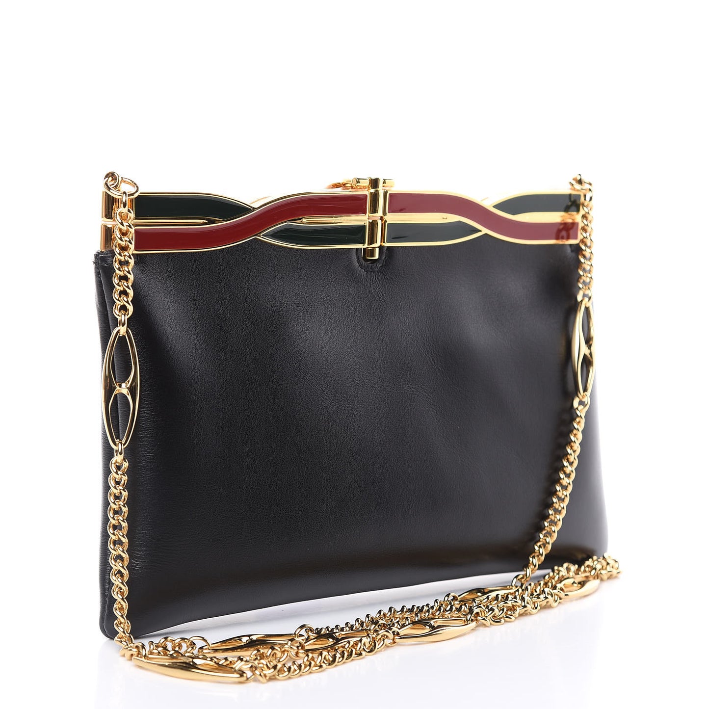 Palm Lux Broadway Evening Clutch Bag Black