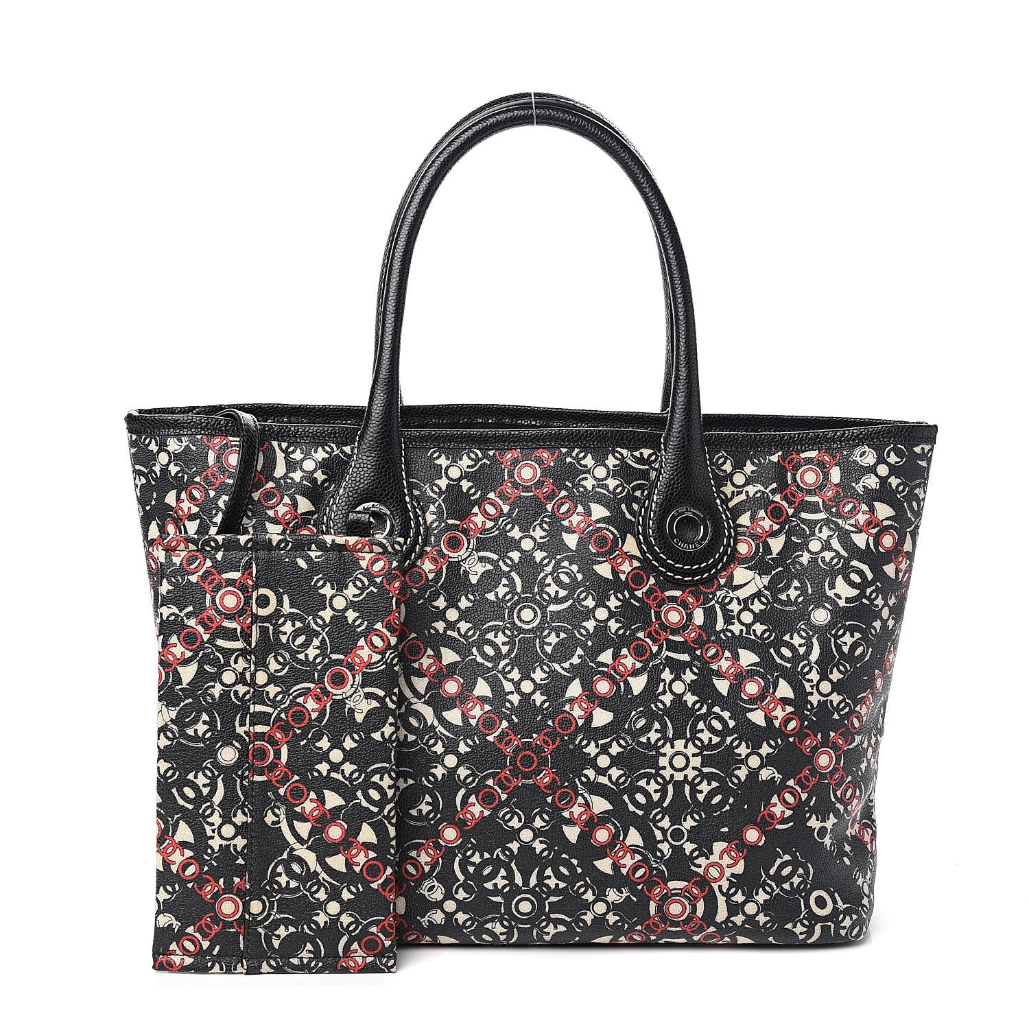 Chanel Coated Canvas Coco Tote Black 1 of 9