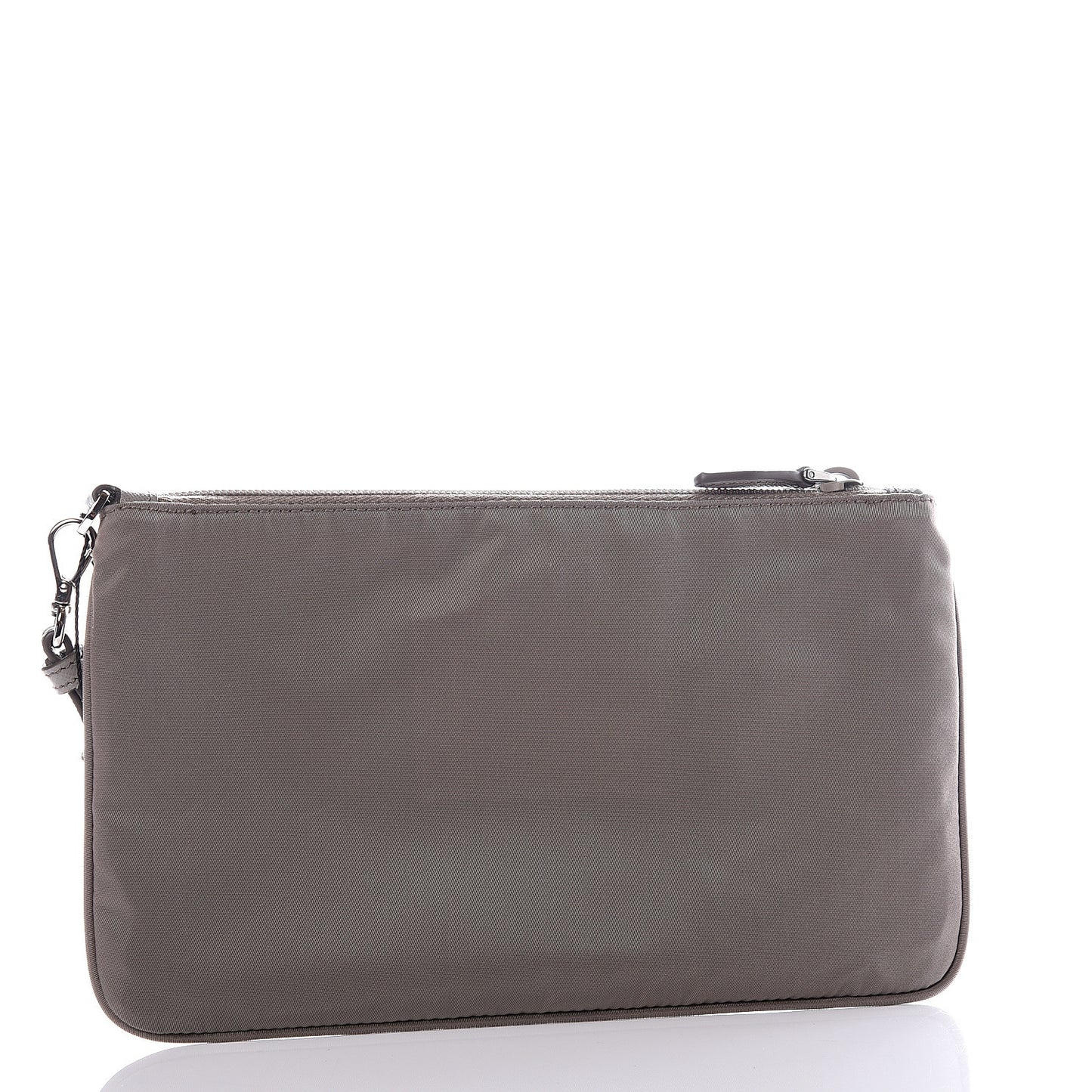 Tessuto Nylon Saffiano Wristlet Argilla