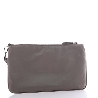 Prada Tessuto Nylon Saffiano Wristlet Argilla 2 of 9