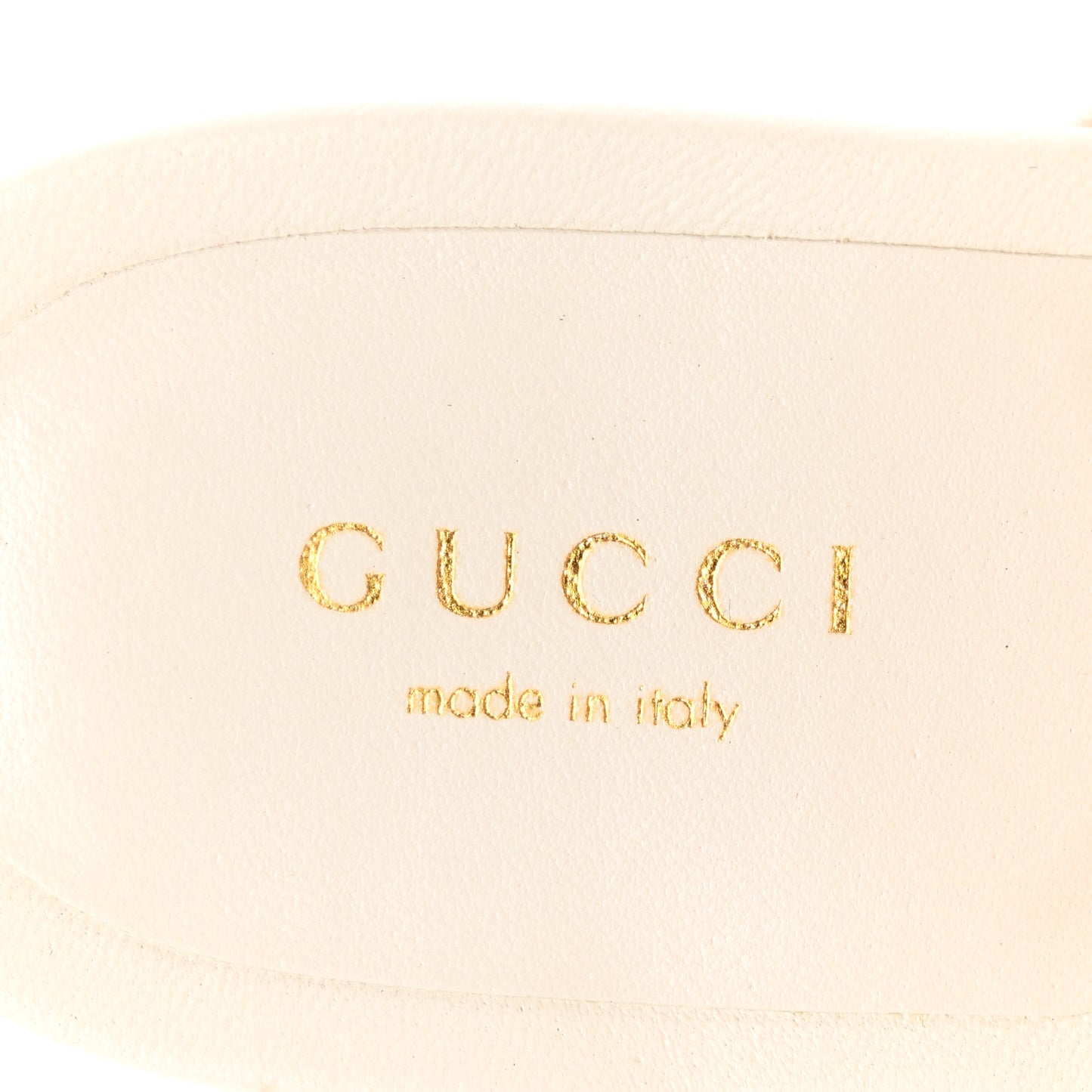 Nappa Charlotte Double G Marmont Thong Sandals 38 Mystic White
