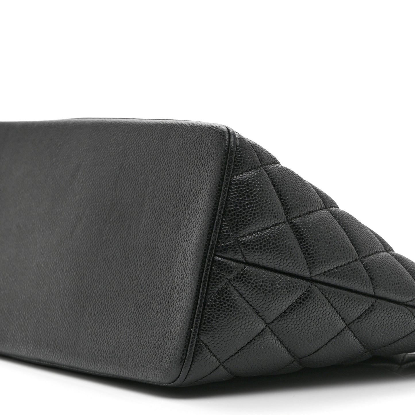 Caviar Quilted Medallion Tote Black