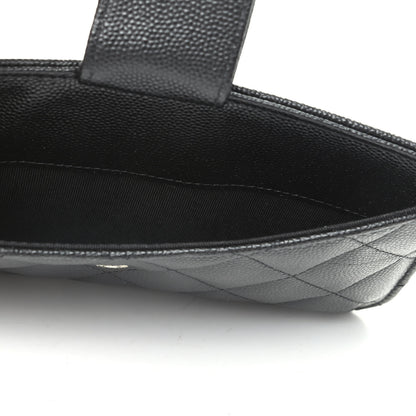 Chanel Caviar Quilted Phone Holder Wallet on Removable Chain Insert Black 5 of 5