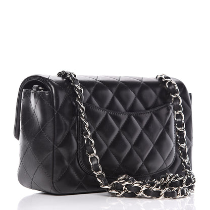 Chanel Lambskin Quilted Mini Rectangular Flap Black 3 of 13
