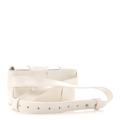 Bottega Veneta Paper Calfskin Intrecciato Cassette Belt Bag White 3 of 10