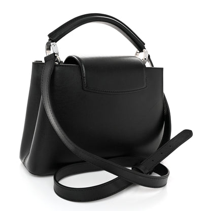 Louis Vuitton Smooth Calfskin Crystal Flowers Capucines BB Black 3 of 9