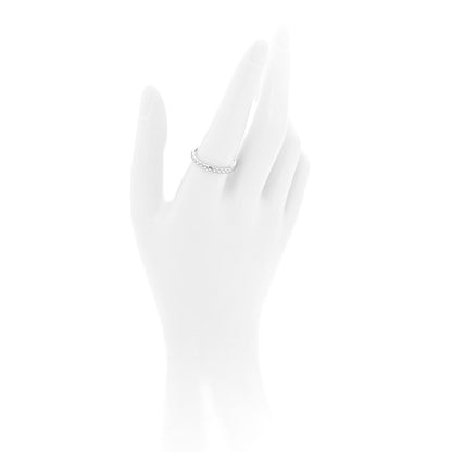 Gucci 18K White Gold Diamantissima Band Ring 60 9 2 of 8