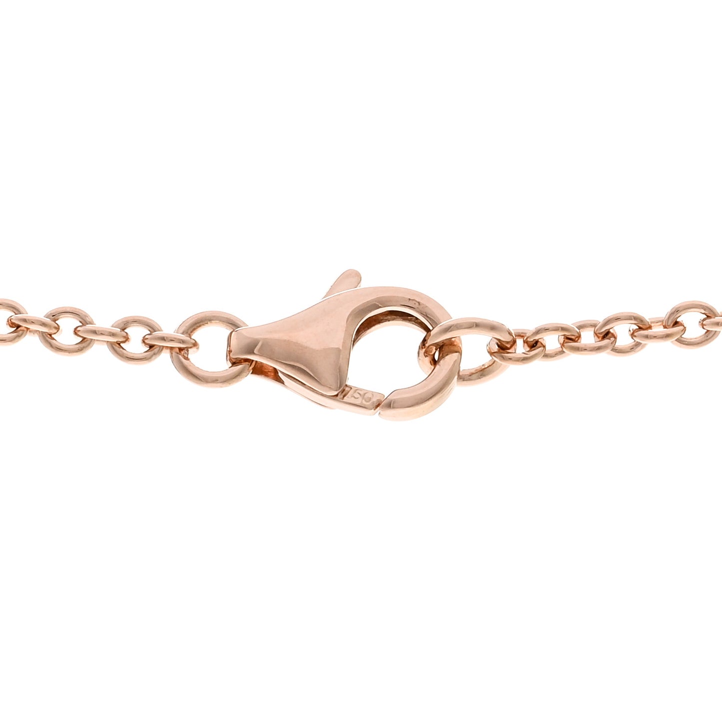 18K Pink Gold Interlocking LOVE Necklace