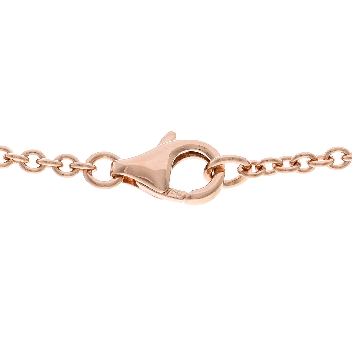 Cartier 18K Pink Gold Interlocking LOVE Necklace 4 of 6