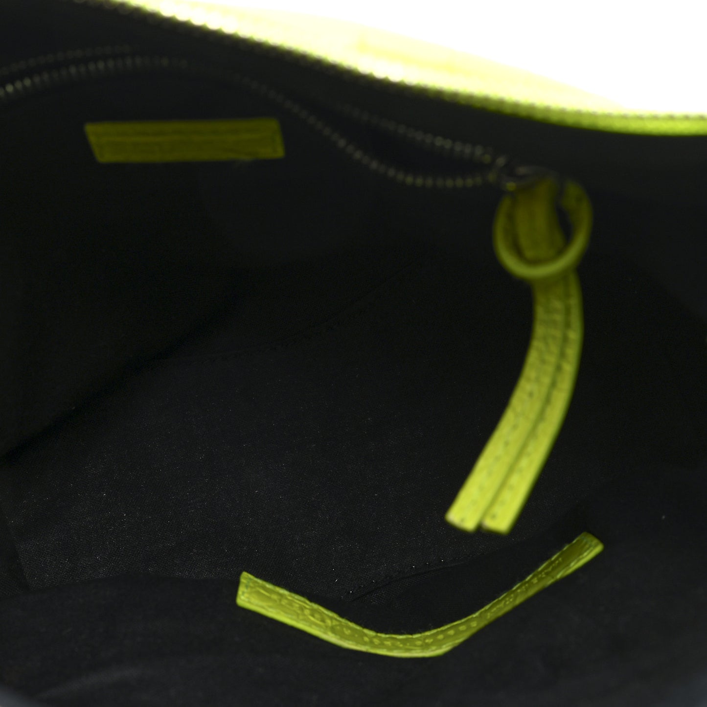 Extra Supple Calfskin Crocodile Embossed Neo Classic Hardware Hobo XS Flou Yellow