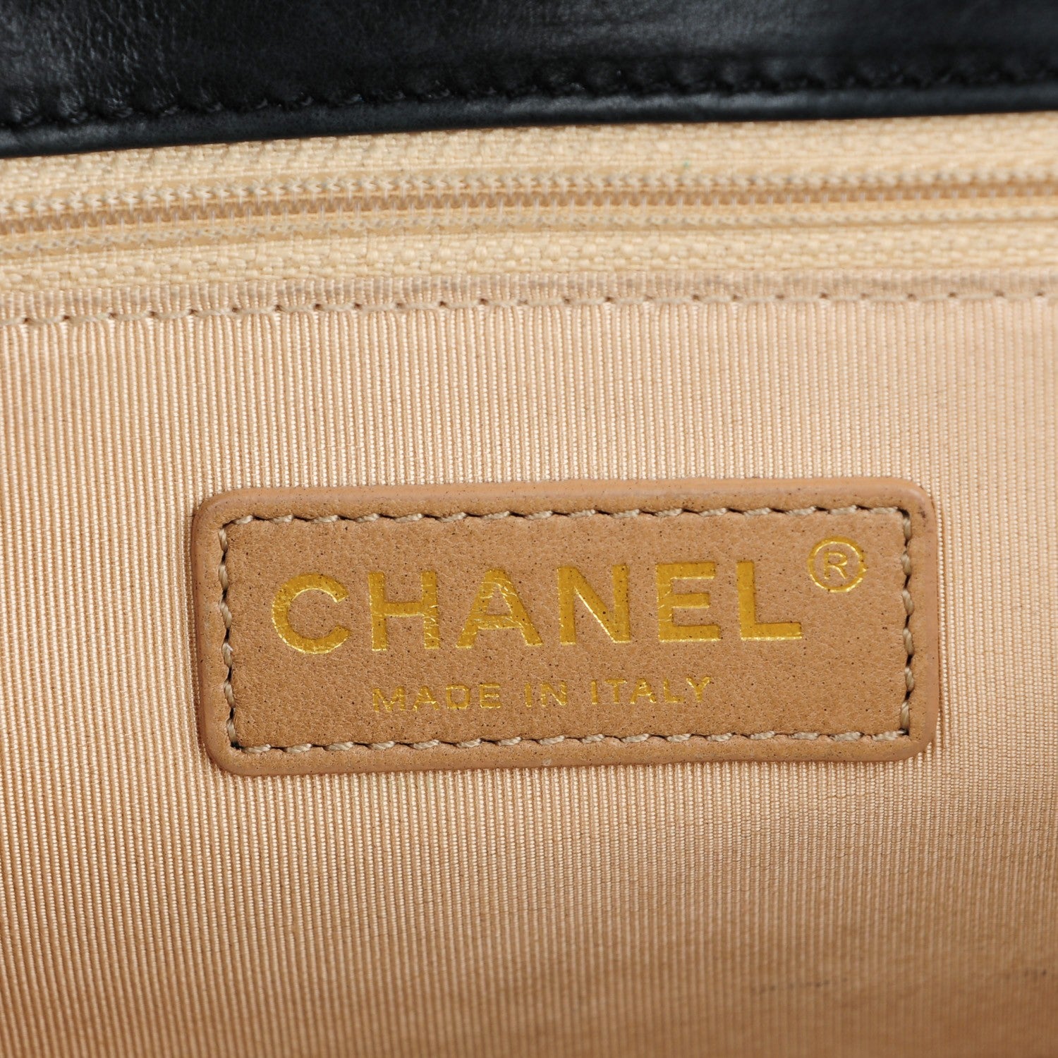 Chanel Calfskin Chevron Quilted Gabrielle Flap Black 7 of 10