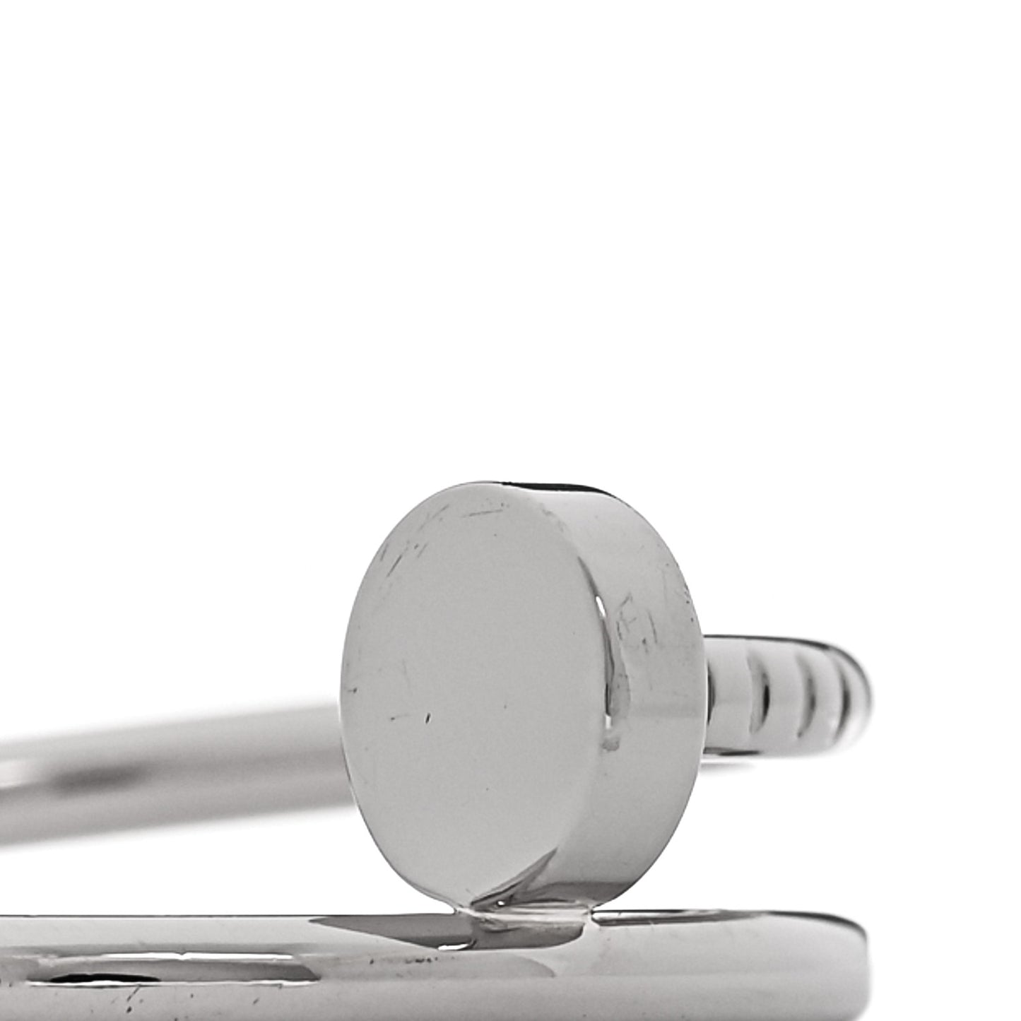 18K White Gold Small Juste Un Clou Ring 56 7.5