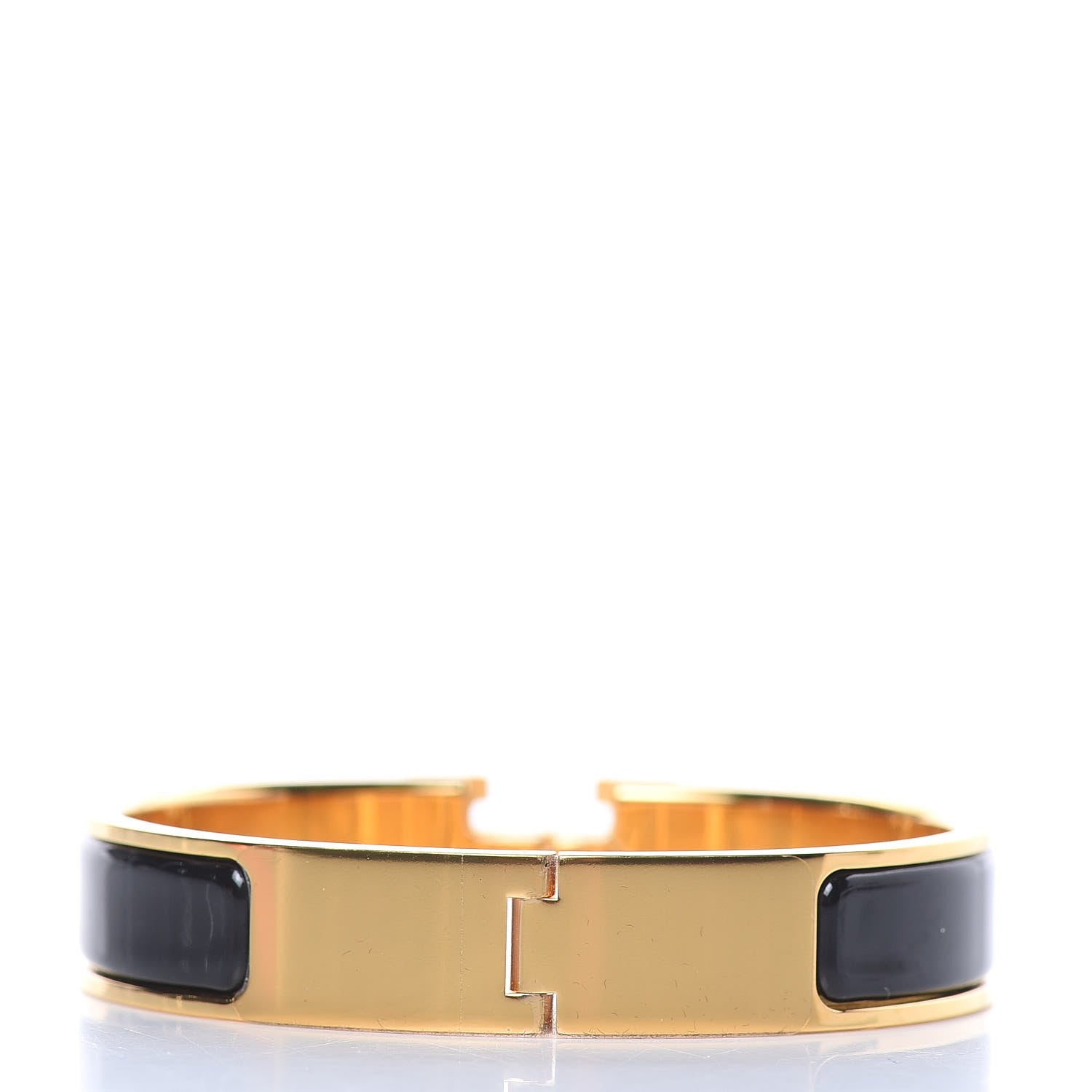 Hermes Enamel Narrow Clic Clac H Bracelet PM Black 3 of 5