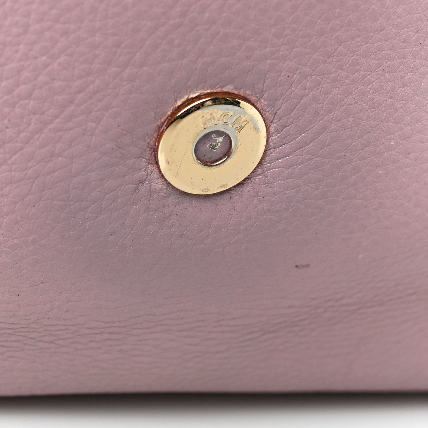 MCM Grained Calfskin Shoulder Bag Pink 18 of 27