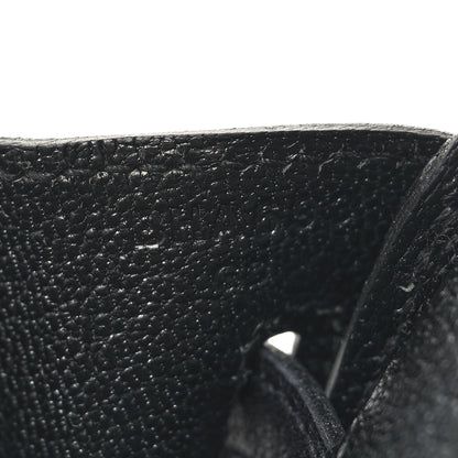 Hermes Veau Volupto Rock Birkin 25 Black 7 of 13
