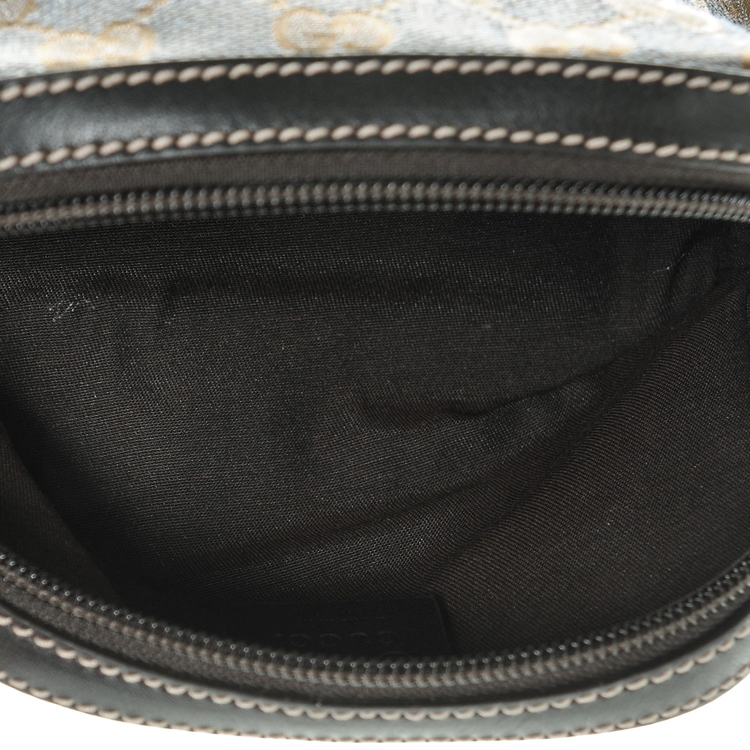 Gucci Metallic Monogram GG Cosmetic Case Gray 5 of 6