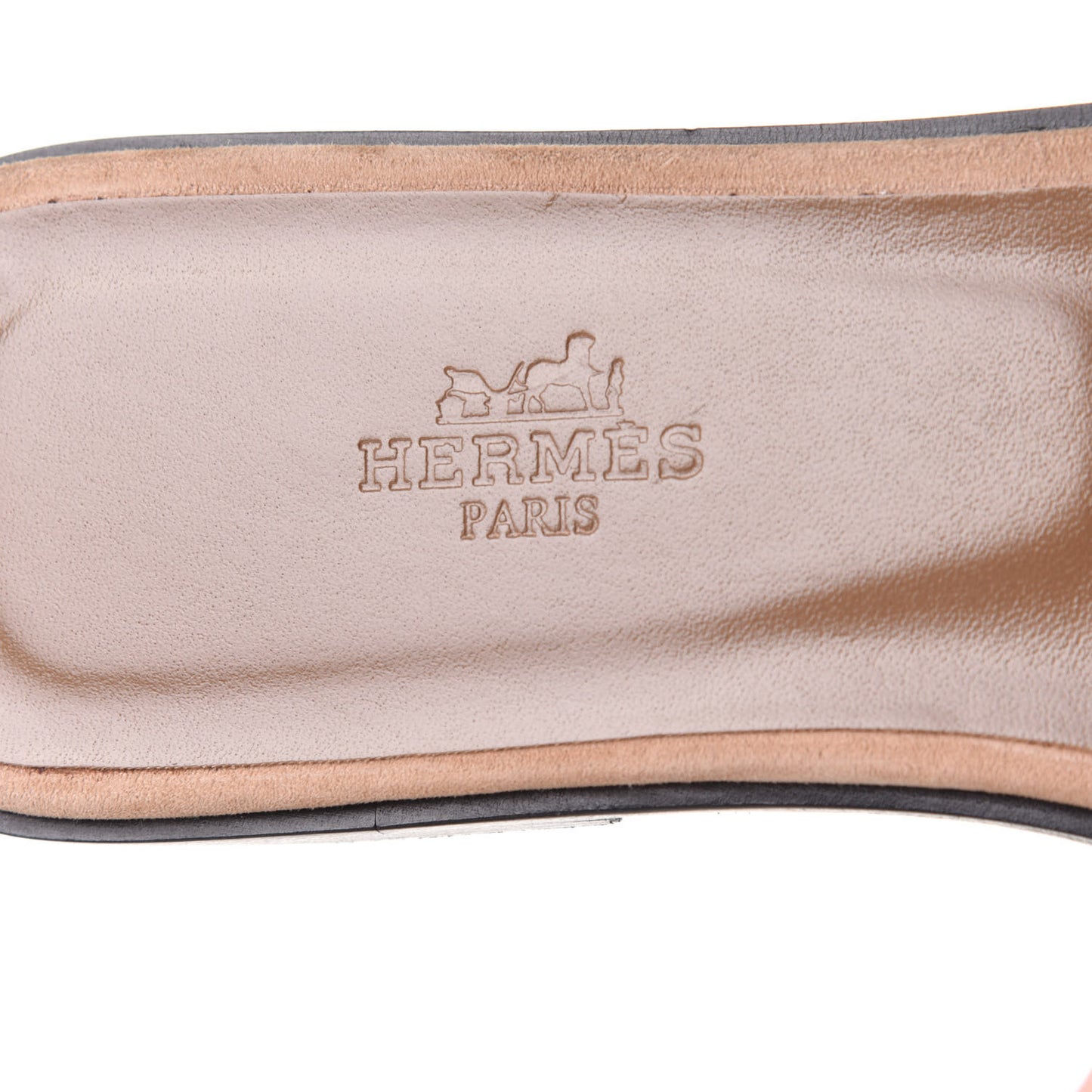Velvet Goatskin Patchwork Oran Sandals 38.5 Multicolor Beige