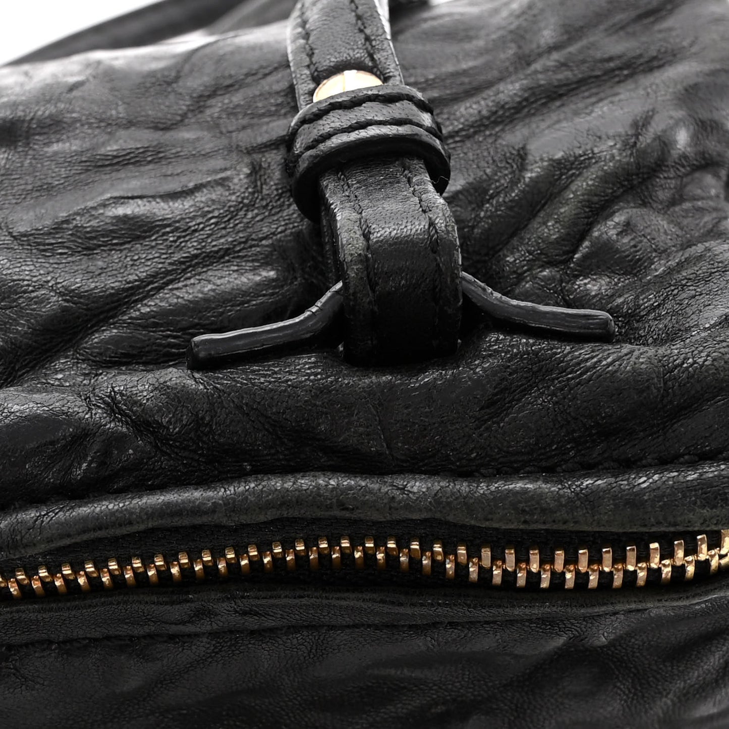Tumbled Sheepskin Mini Pandora Black