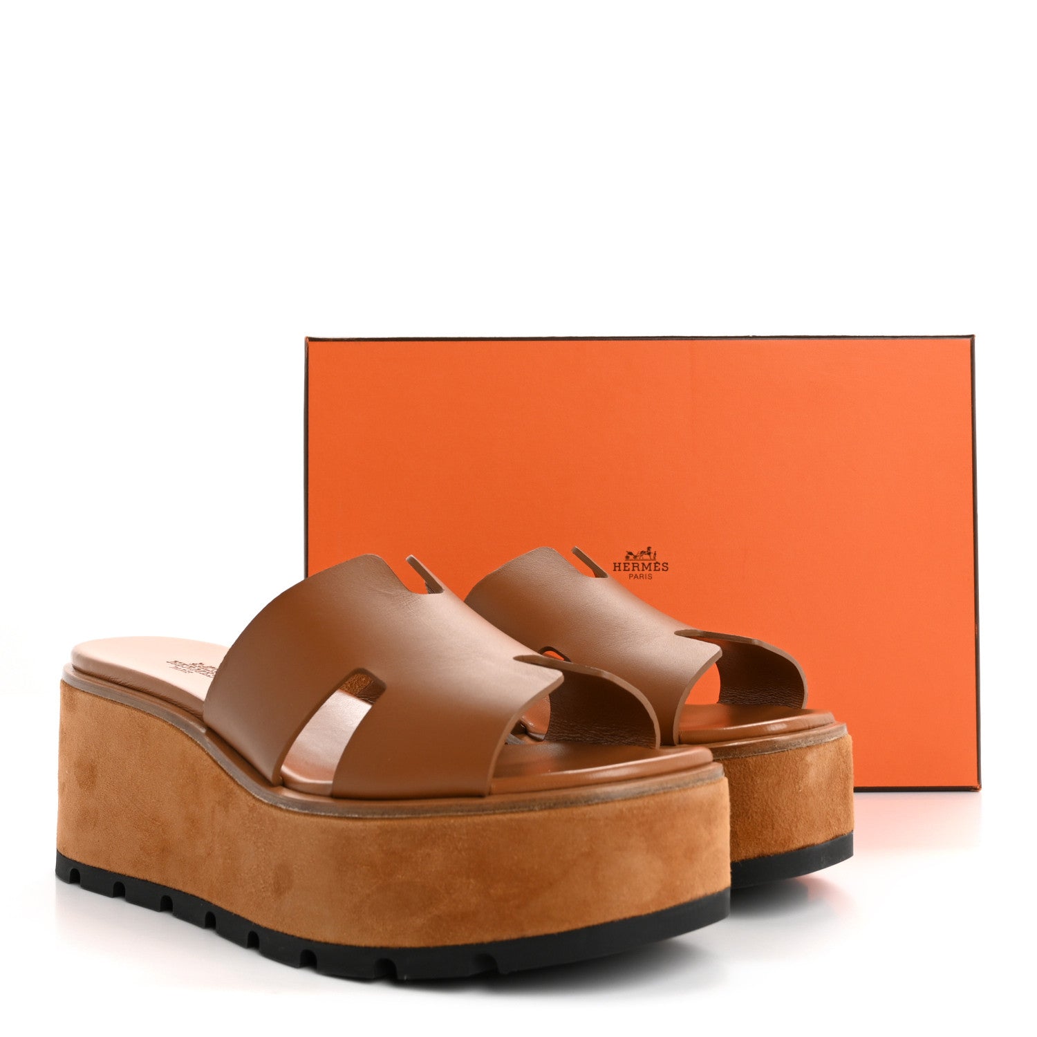 Hermes Calfskin Suede Goatskin Eze 30 Sandals 41 Naturel 12 of 12