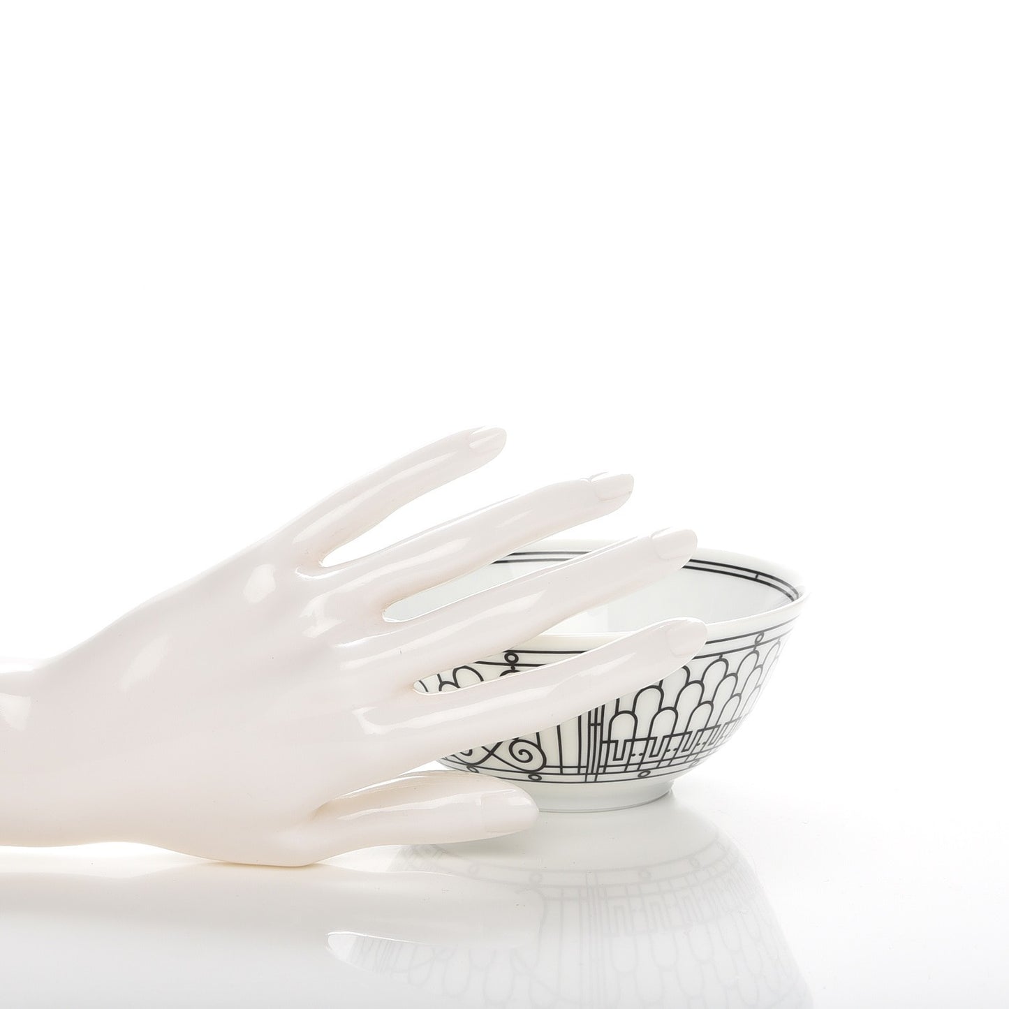 Porcelain H Deco Medium Bowl Set of 2