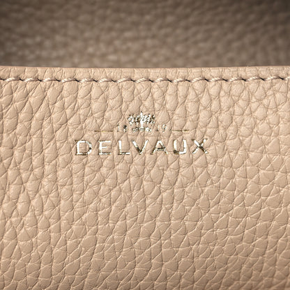 Delvaux Taurillon Pin Daily Surpique Bucket Sand 6 of 9