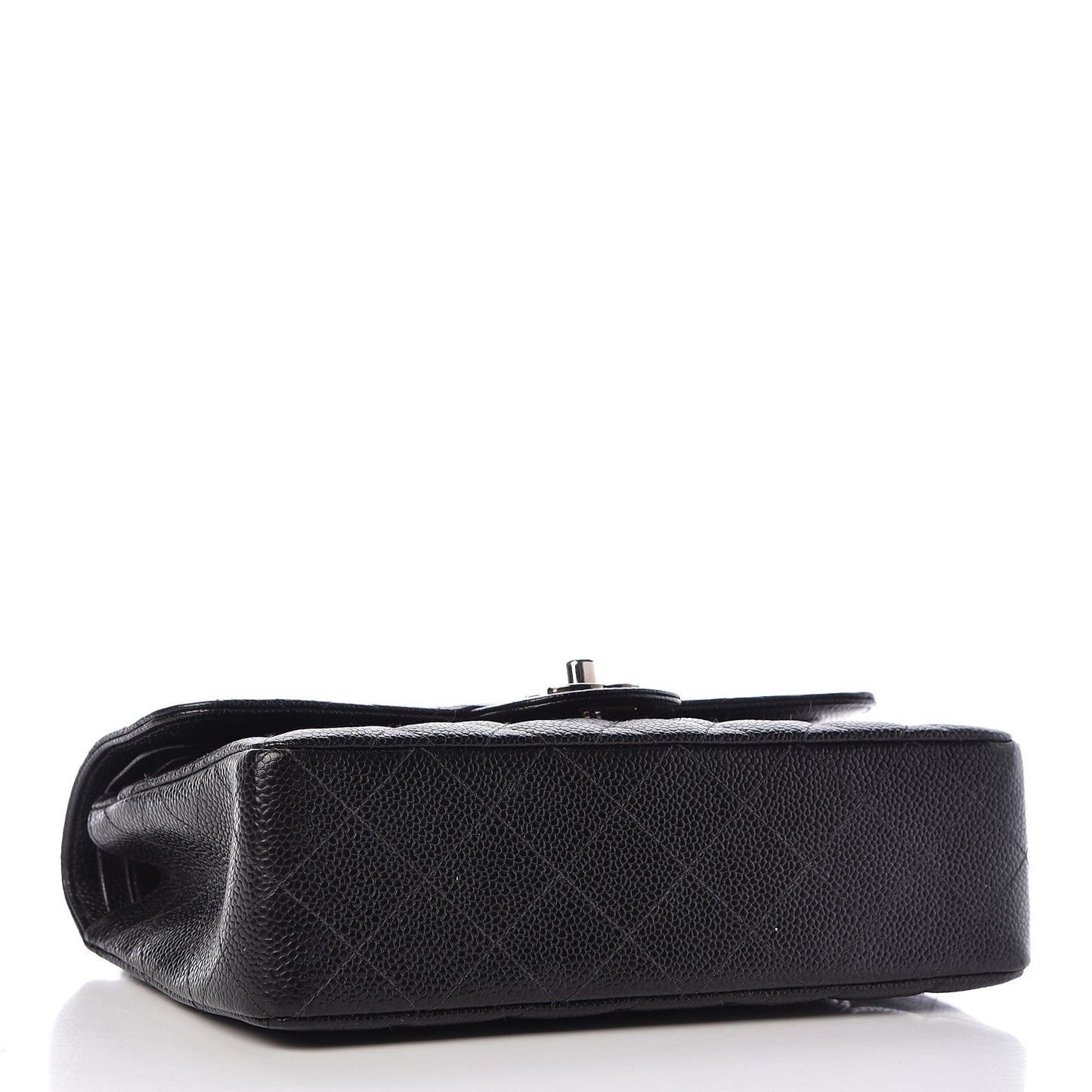 Caviar Quilted Small Double Flap Black