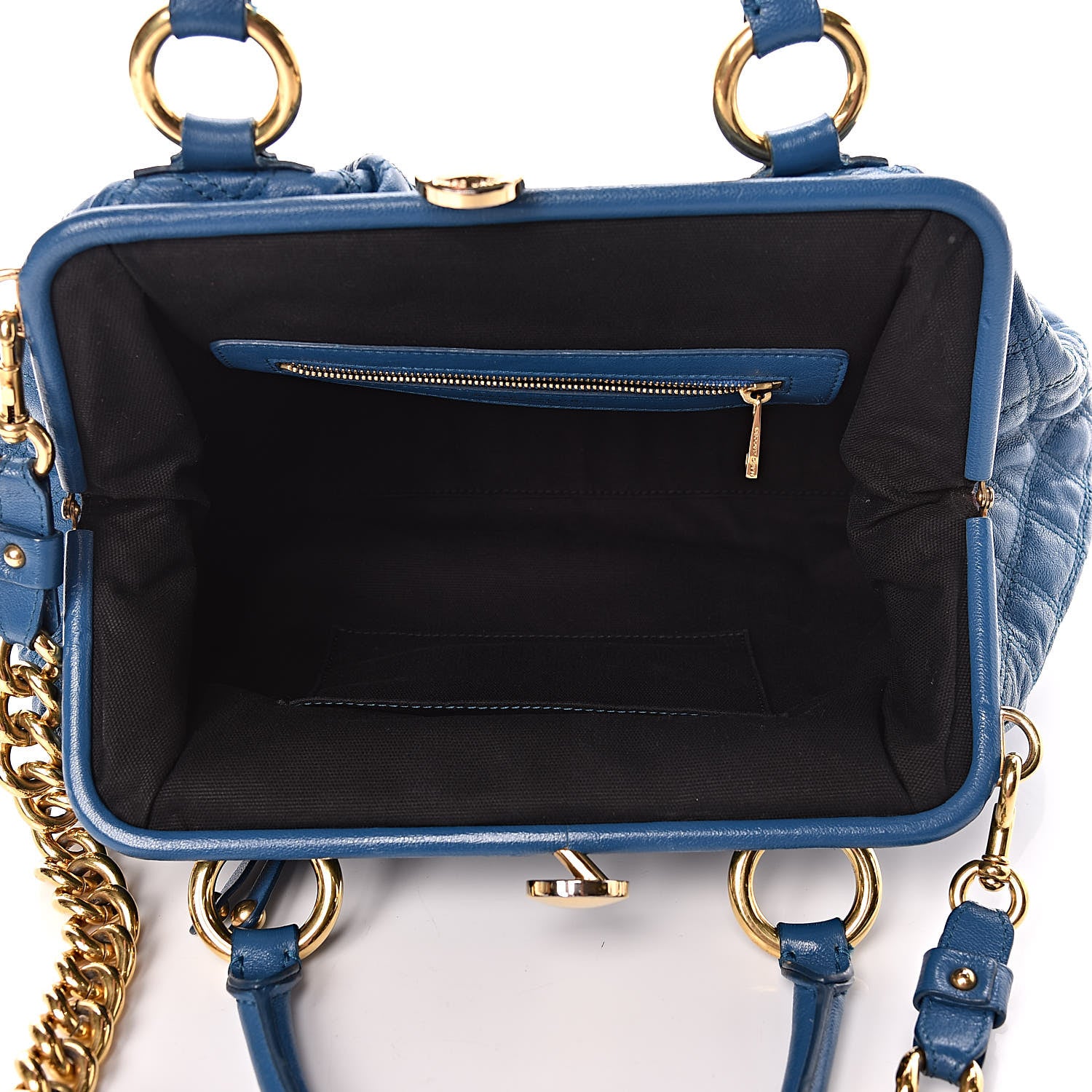 Marc Jacobs Lambksin Quilted Stam Blue 5 of 15