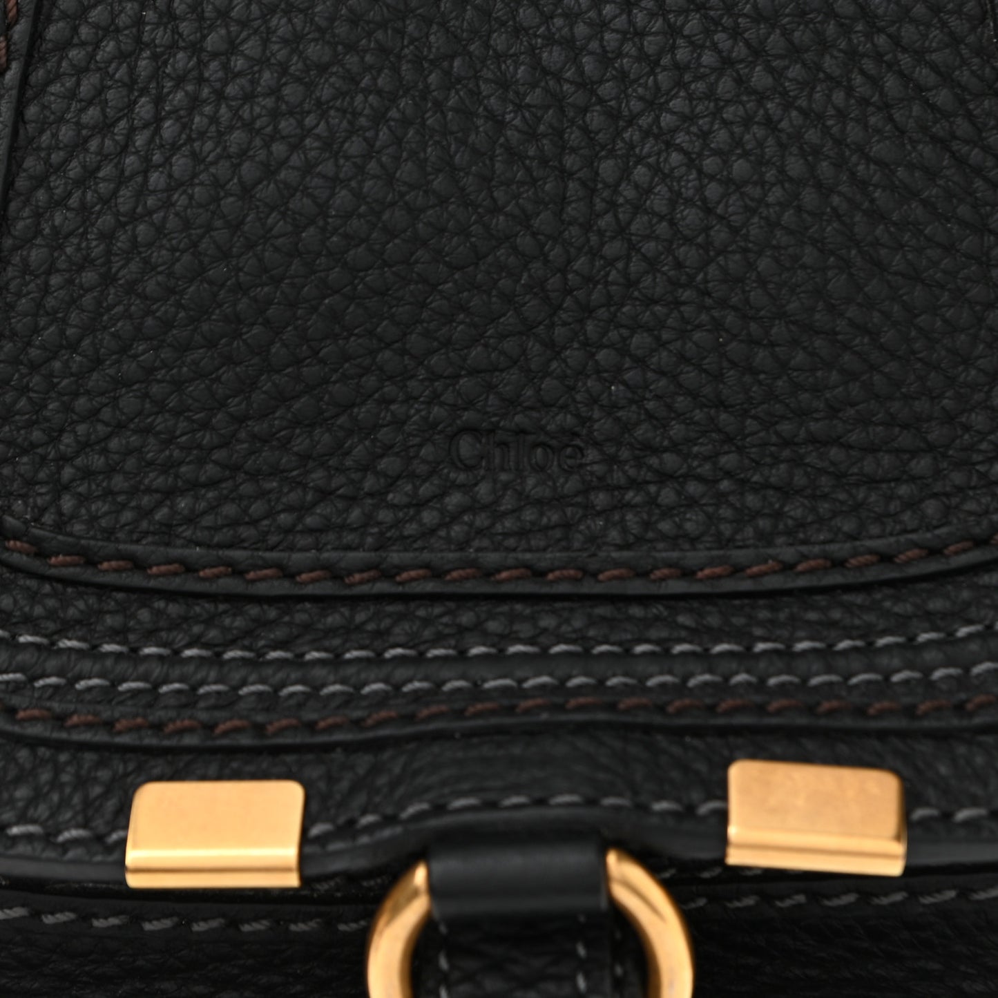 Calfskin Mini Marcie Satchel Black