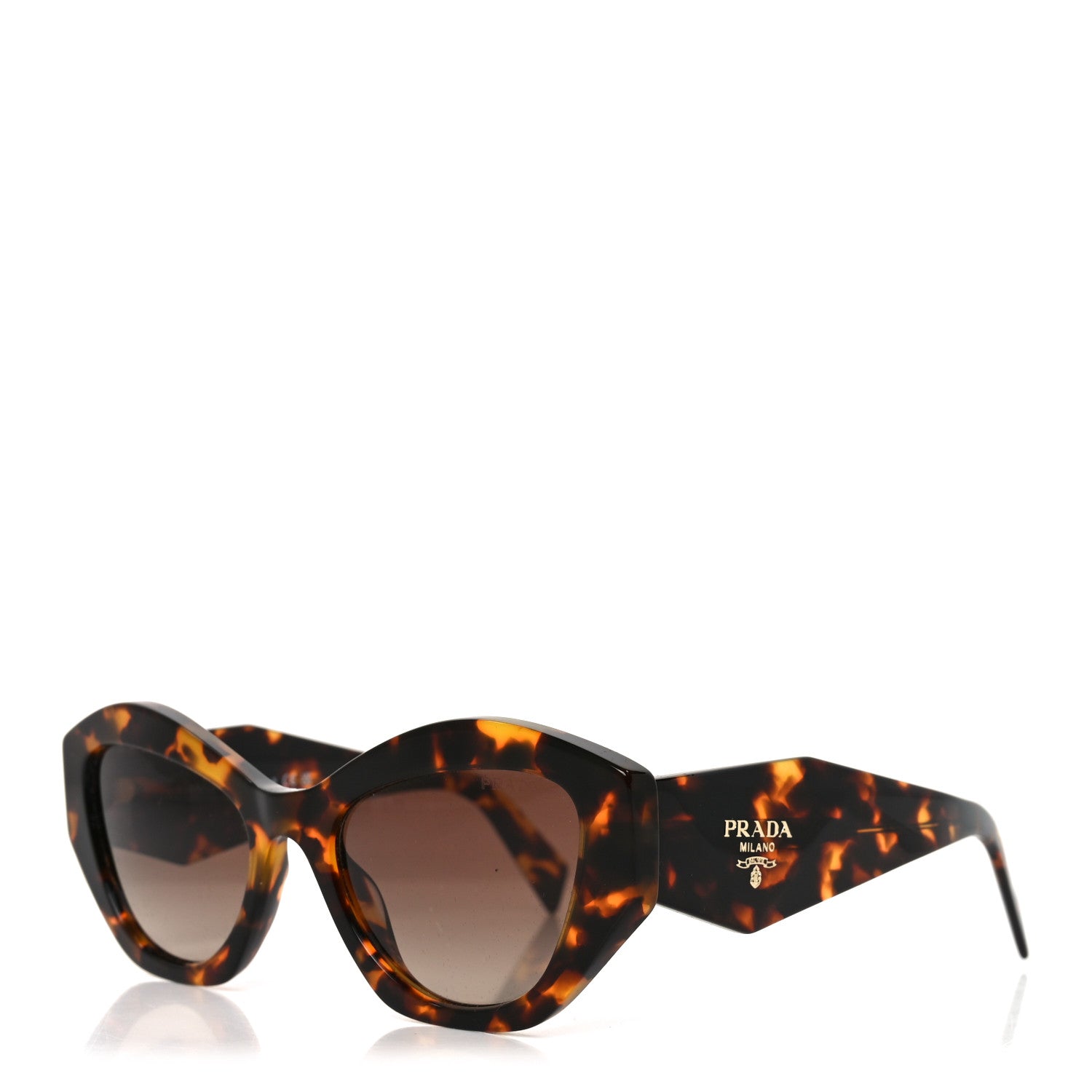 Prada Acetate Symbole Sunglasses SPR 07Y Brown 1 of 7