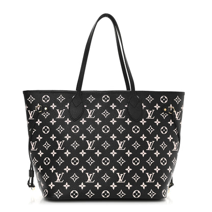 Louis Vuitton Empreinte Spring In The City Neverfull MM Black White Pink 1 of 9