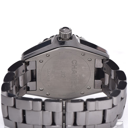Chanel Titanium Ceramic Diamond 38mm J12 Automatic Watch 5 of 6