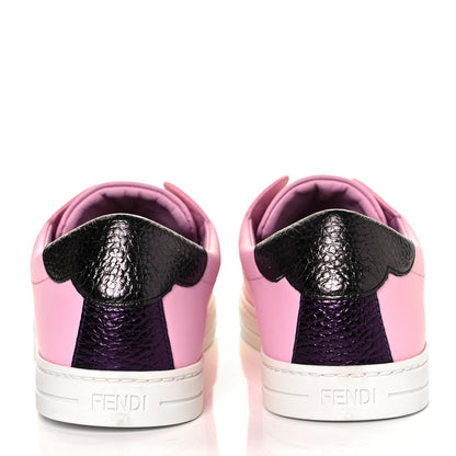 Fendi Vitello Lurex Rockoclick Slip On Sneakers 38 Lavanda 5 of 9