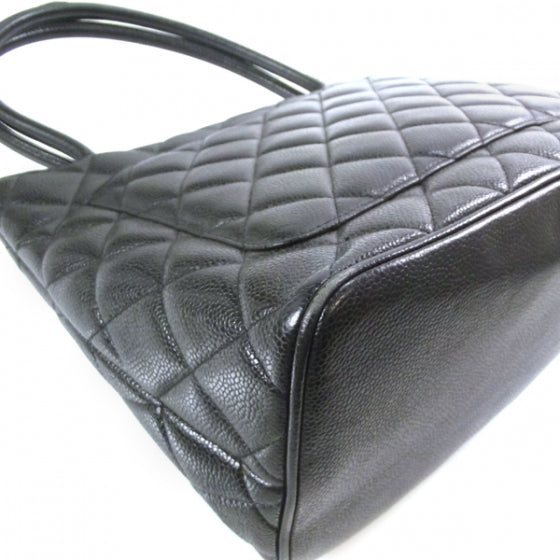 Caviar Medallion Tote Black