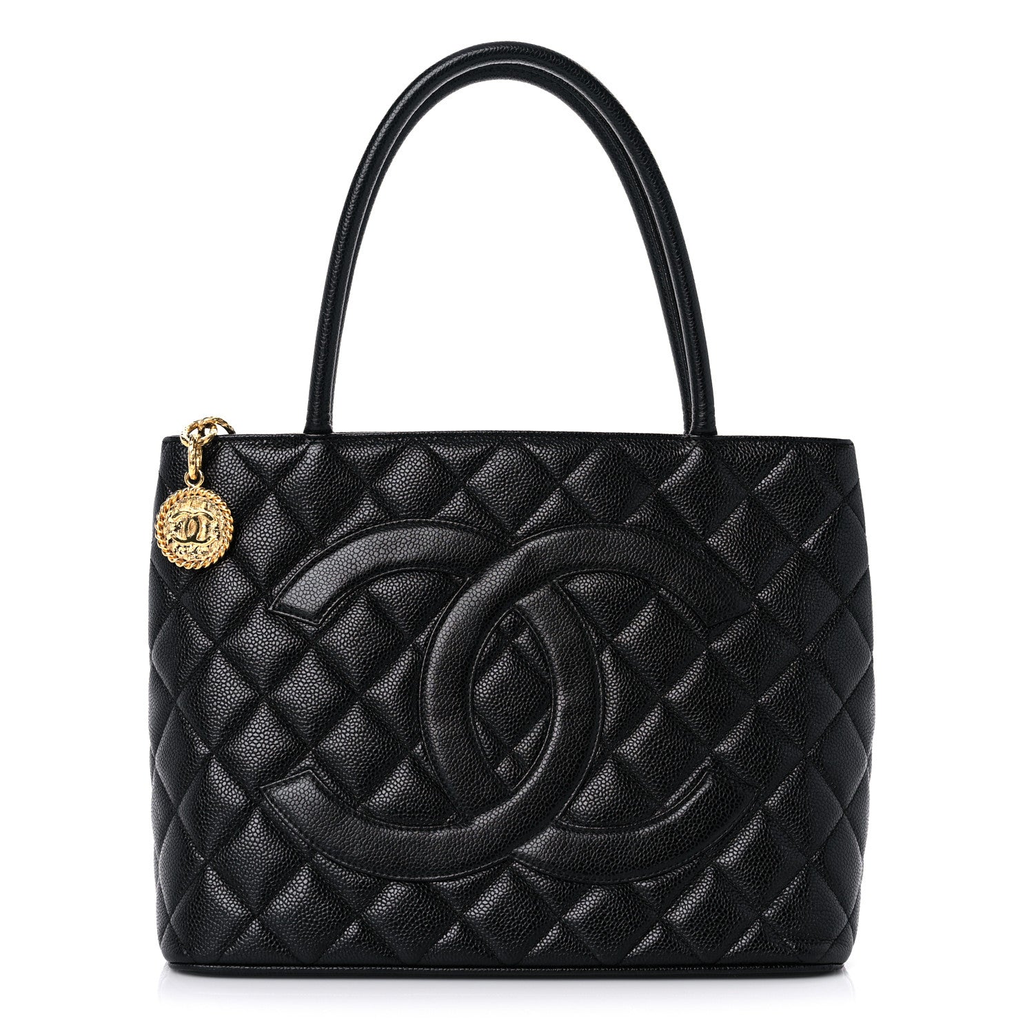 Chanel Caviar Quilted Medallion Tote Black 1 of 11