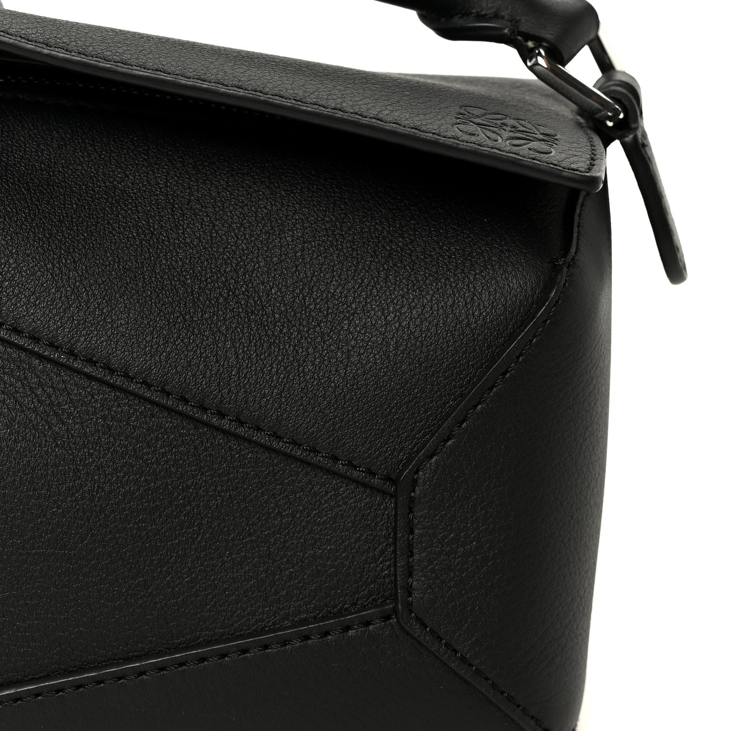 Loewe Calfskin Mini Puzzle Edge Bag Black 9 of 11