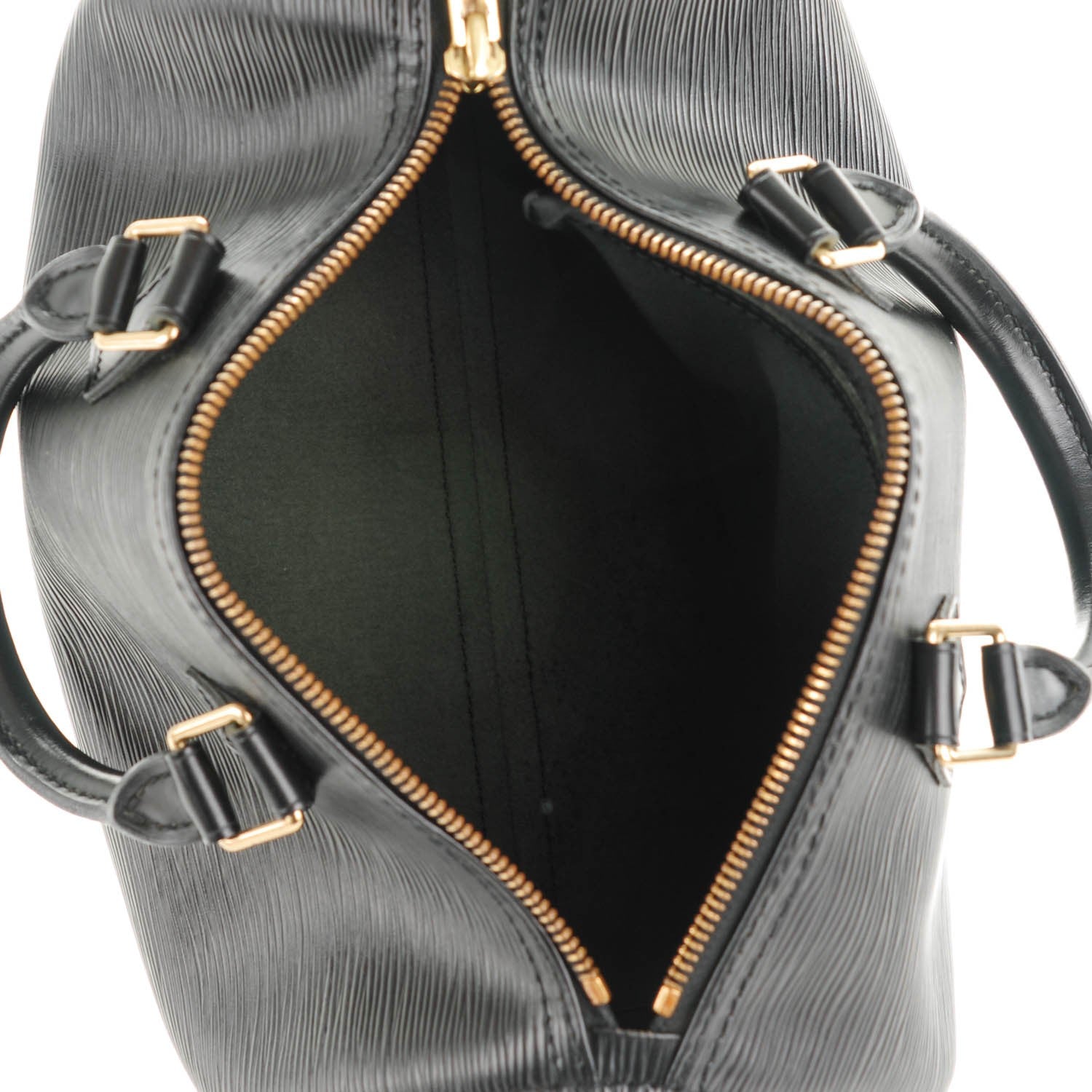 Louis Vuitton Epi Speedy 25 Black 5 of 7