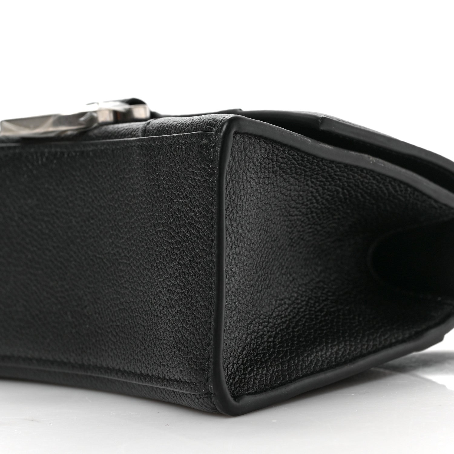 Balenciaga Grained Calfskin Hourglass Top Handle Bag XS Black 8 of 8
