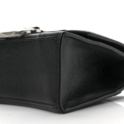 Balenciaga Grained Calfskin Hourglass Top Handle Bag XS Black 8 of 8