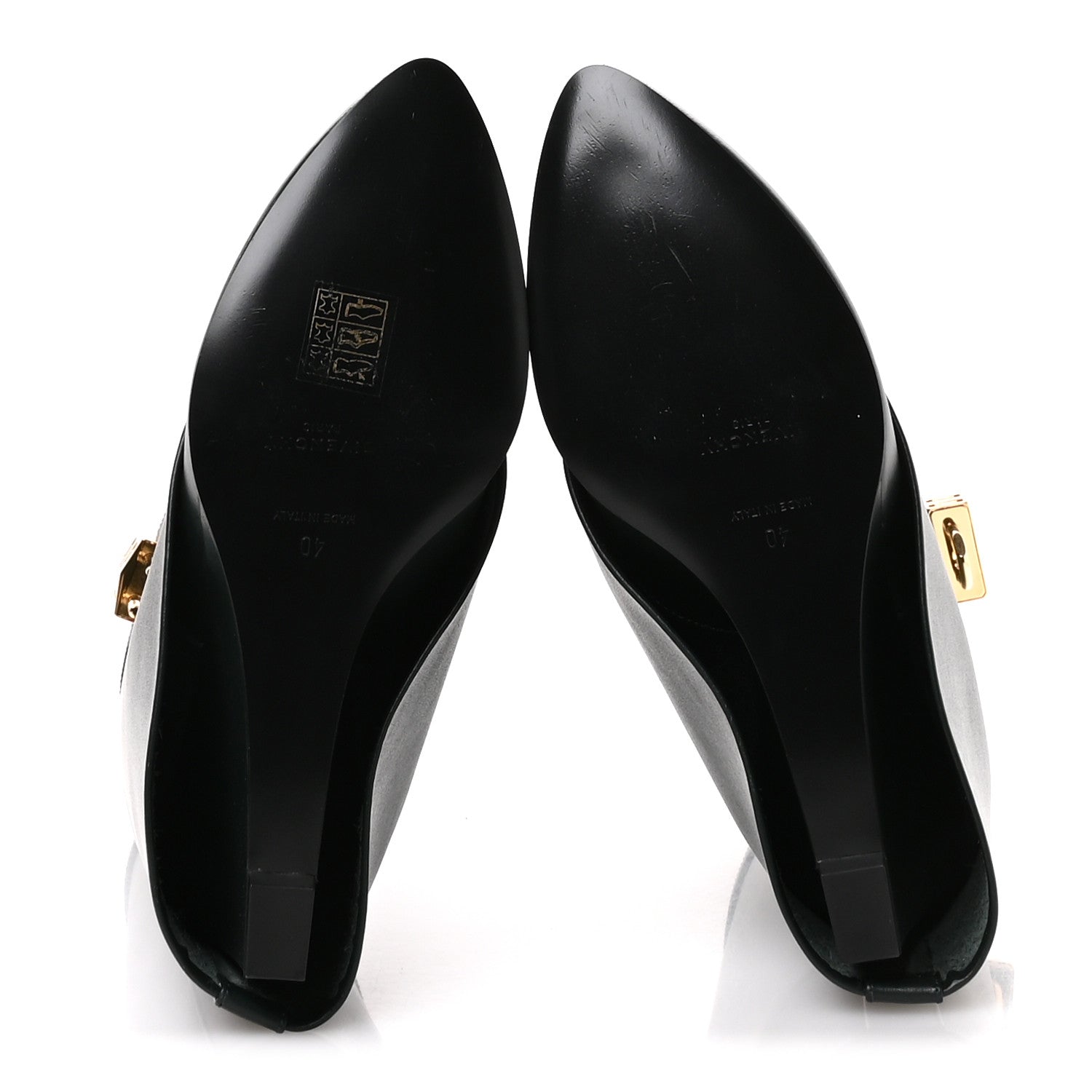 Givenchy Calfskin Shark Lock Pant Boots 40 Green Forest 6 of 7