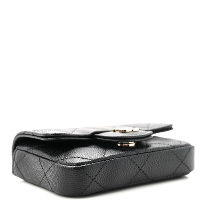 Chanel Caviar Quilted Mini Chain Belt Bag Black 3 of 9